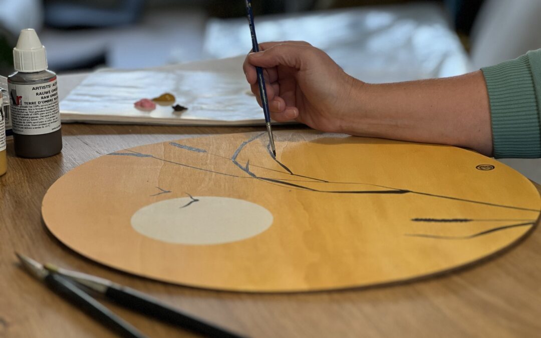 Wooncirkel schilderen met acrylverf